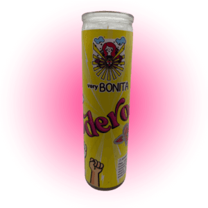 Veladora para mujeres para sentirse empoderada, con mensaje motivacional, poderosa.